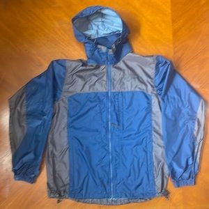 Columbia windbreaker, blue and gray M